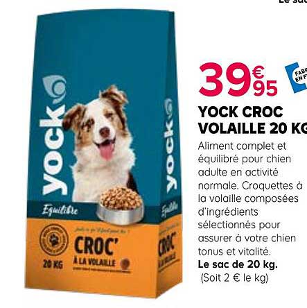 YOCK CROC VOLAILLE 20 KG