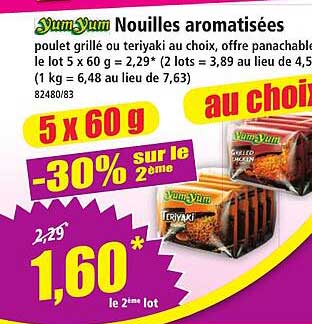 YumYum Nouilles aromatisées