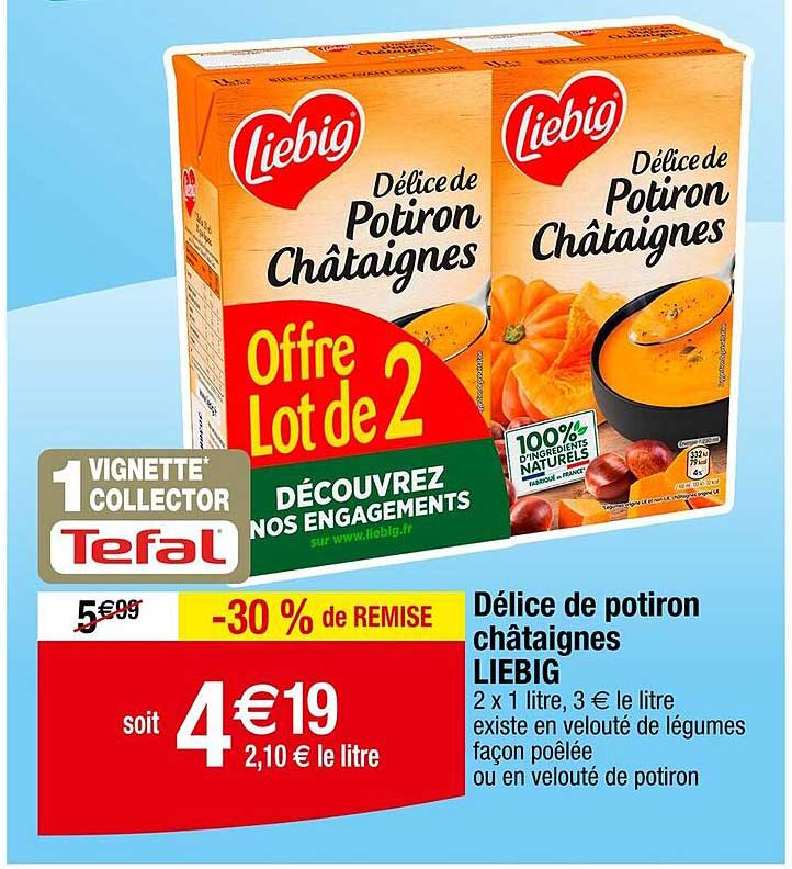 Délice de potiron châtaignes LIEBIG