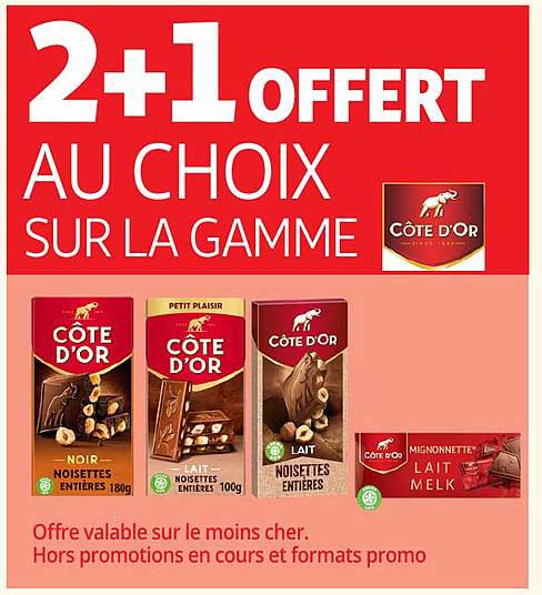 2+1 OFFERT AU CHOIX SUR LA GAMME