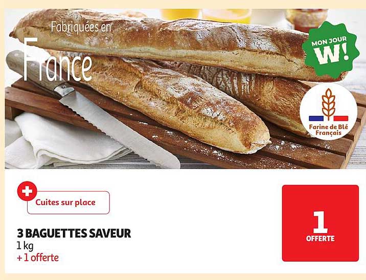 3 BAGUETTES SAVEUR