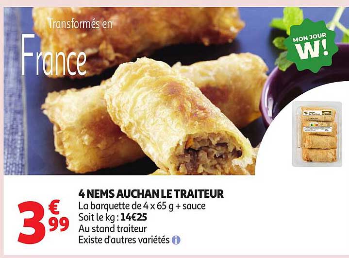 4 NEMS AUCHAN LE TRAITEUR