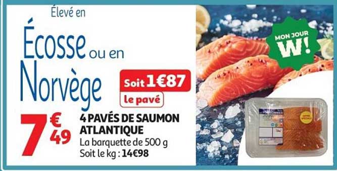 4 PAVÉS DE SAUMON ATLANTIQUE