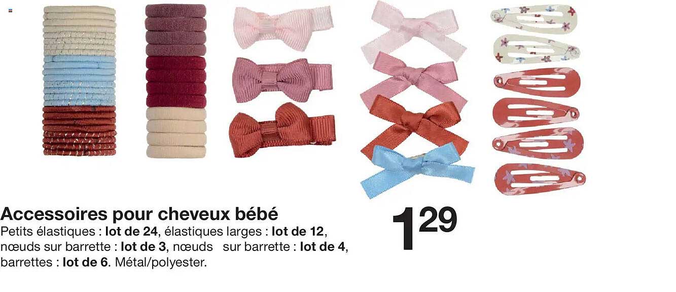 Accessoires pour cheveux bébé