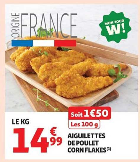 AIGUILLETTES DE POULET CORN FLAKES