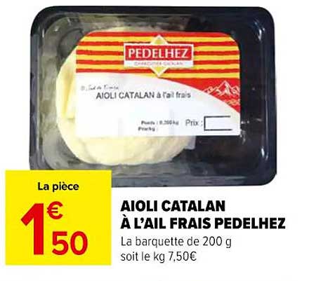 AIOLI CATALAN À L'AIL FRAIS PEDELHEZ