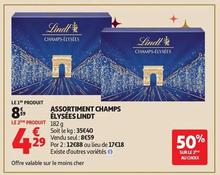 ASSORTIMENT CHAMPS ÉLYSÉES LINDT