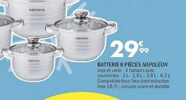 BATTERIE 8 PIÈCES NAPOLÉON