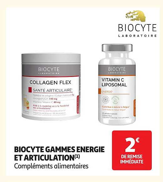 BIOCYTE GAMMES ENERGIE ET ARTICULATION