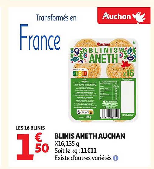 BLINIS ANETH AUCHAN