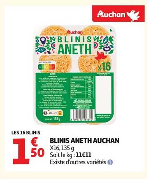 BLINIS ANETH AUCHAN
