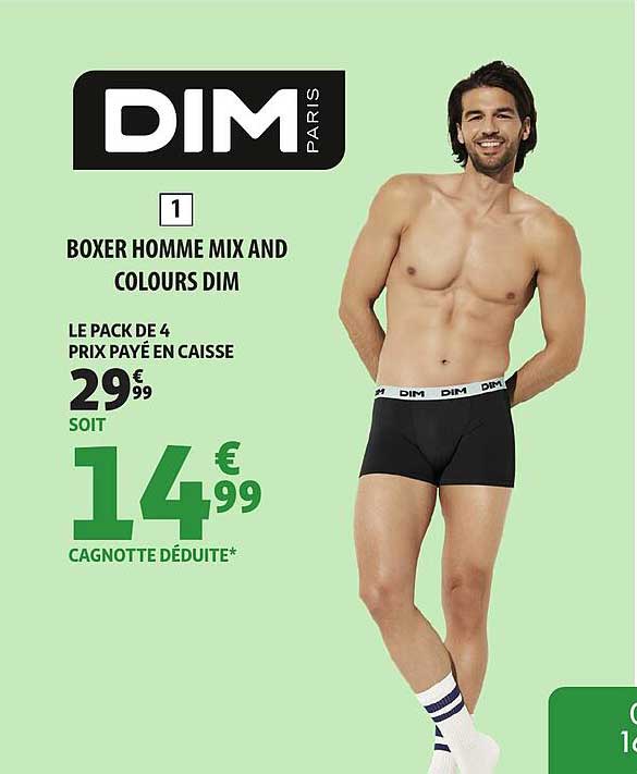 BOXER HOMME MIX AND COLOURS DIM