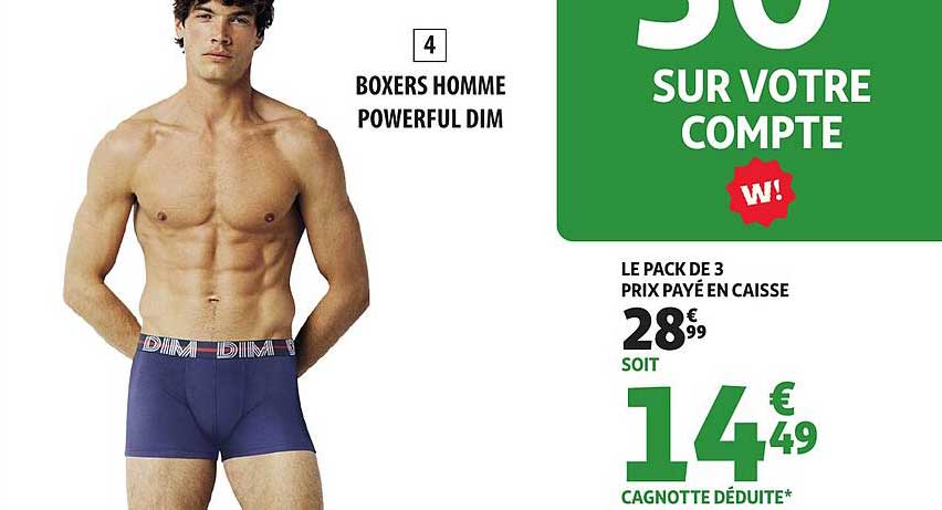 BOXERS HOMME POWERFUL DIM