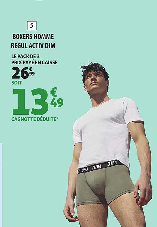 BOXERS HOMME REGUL ACTIV DIM