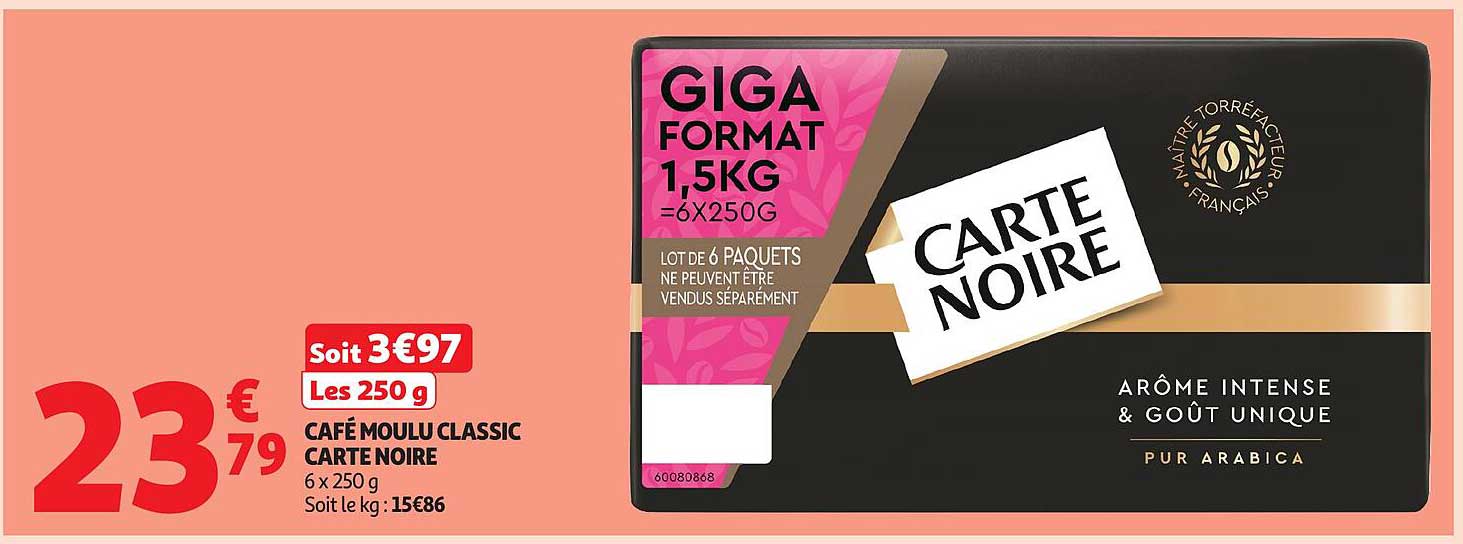 CAFÉ MOULU CLASSIC CARTE NOIRE