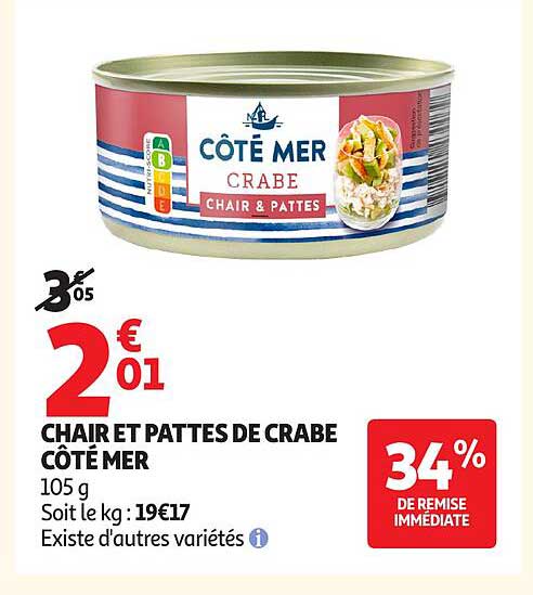 CHAIR ET PATTES DE CRABE CÔTÉ MER