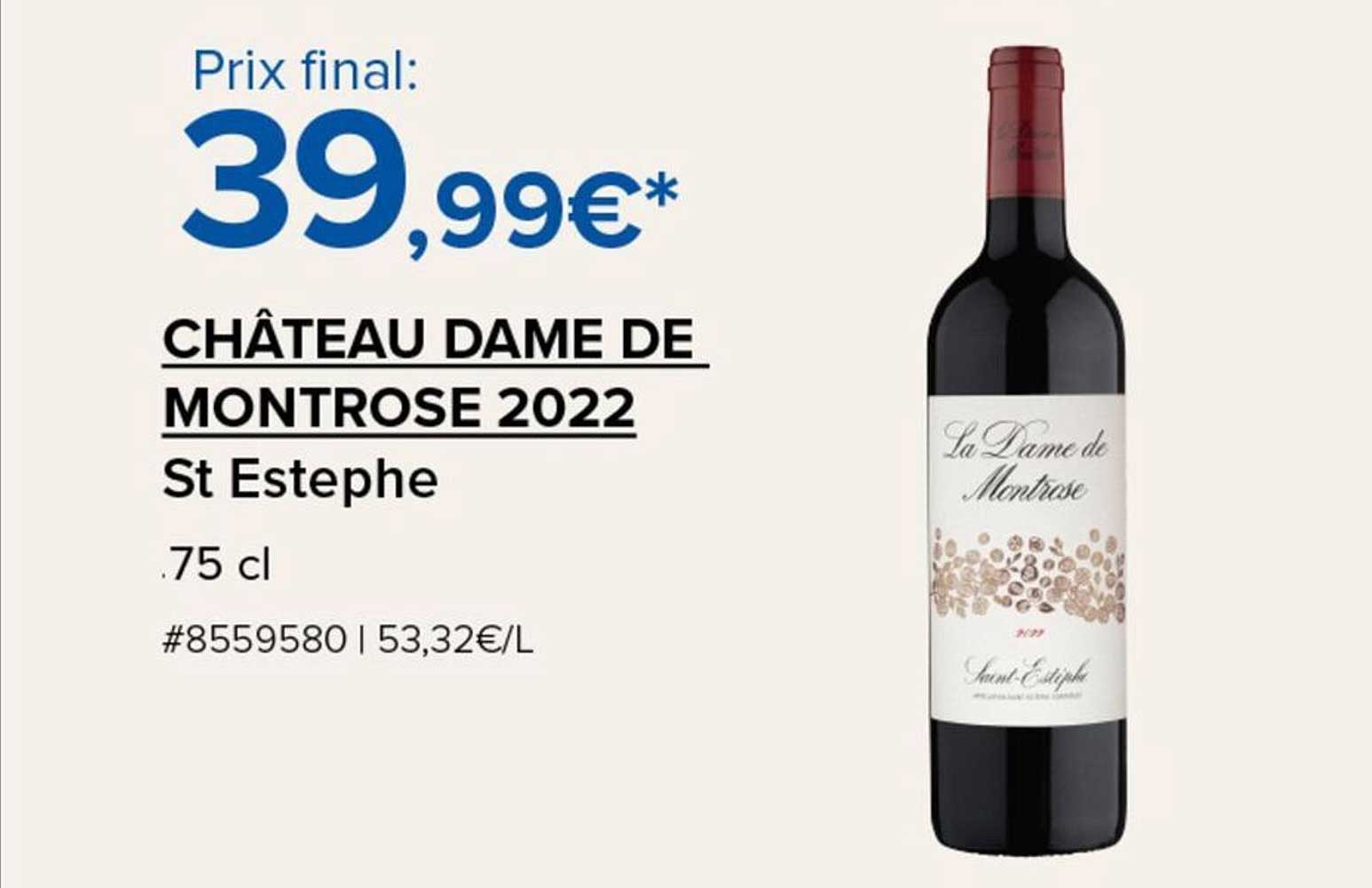 CHÂTEAU DAME DE MONTROSE 2022
