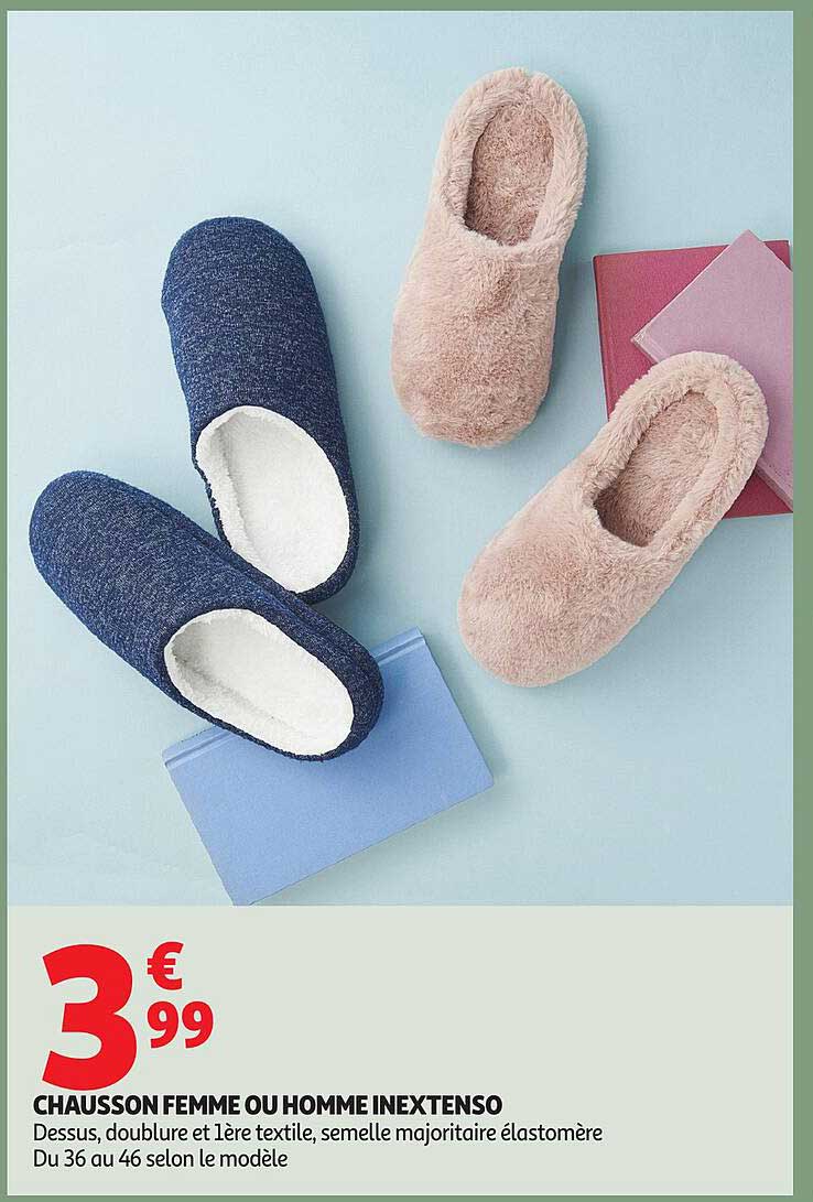 CHAUSSON FEMME OU HOMME INEXTENSO