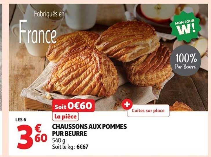 CHAUSSONS AUX POMMES PUR BEURRE