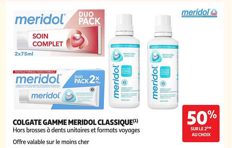 COLGATE GAMME MERIDOL CLASSIQUE