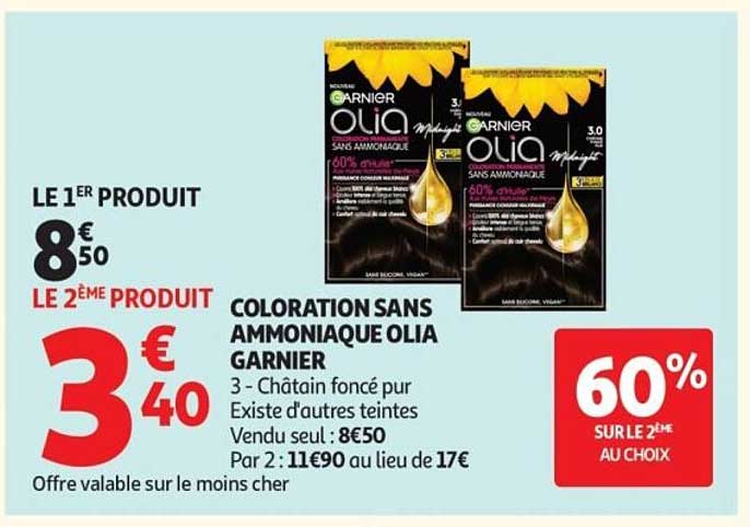 COLORATION SANS AMMONIAQUE OLIA GARNIER