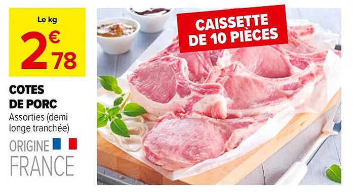 COTES DE PORC