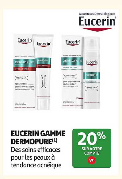 EUCERIN GAMME DERMO PURE