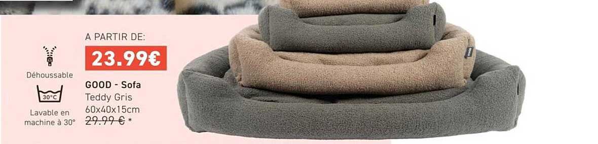 GOOD - Sofa Teddy Gris