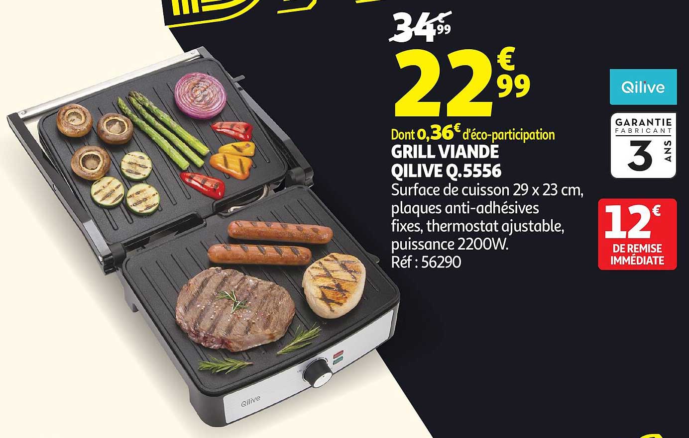 GRILL VIANDE QILIVE Q.5556