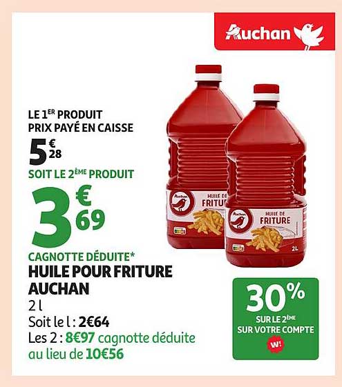 HUILE POUR FRITURE AUCHAN