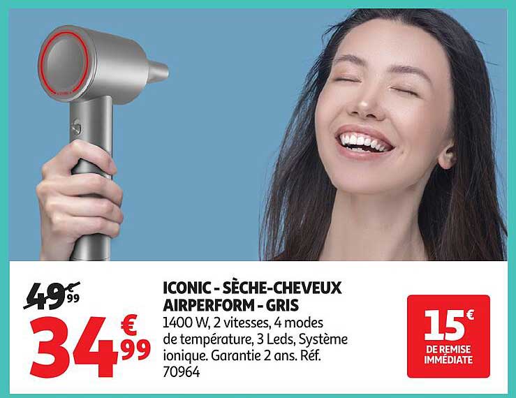 ICONIC - SÈCHE-CHEVEUX AIRPERFORM - GRIS