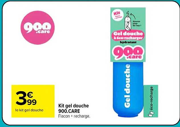 Kit gel douche 900.CARE