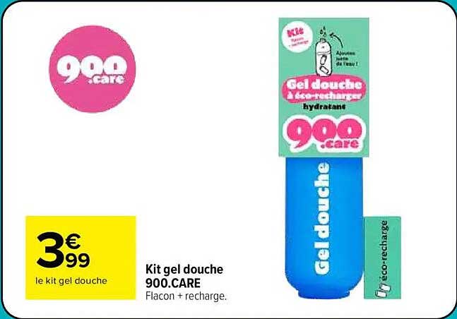 Kit gel douche 900.CARE