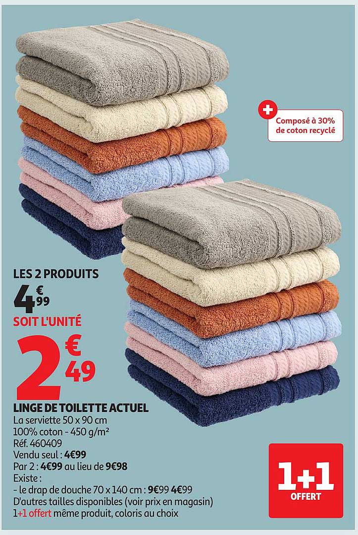 LINGE DE TOILETTE ACTUEL
