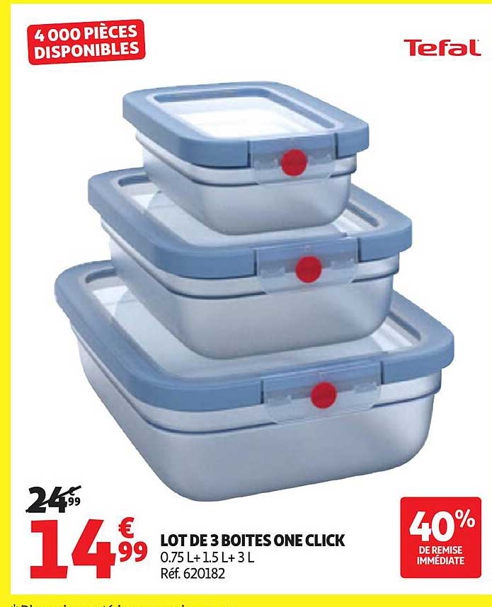 LOT DE 3 BOITES ONE CLICK