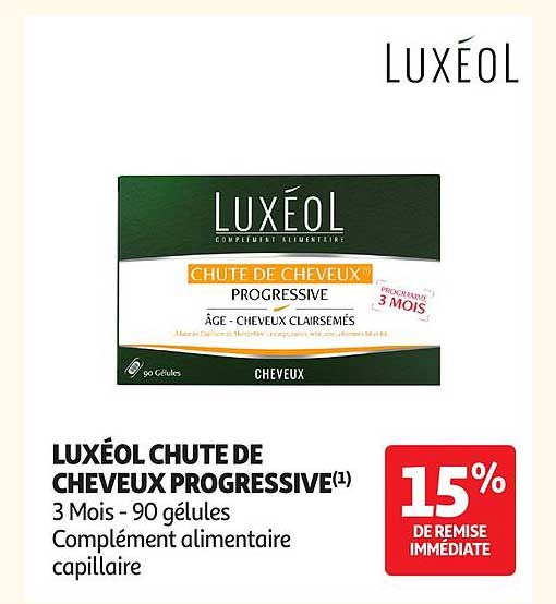LUXÉOL CHUTE DE CHEVEUX PROGRESSIVE