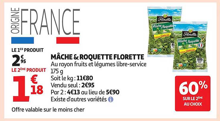 MÂCHE & ROQUETTE FLORETTE
