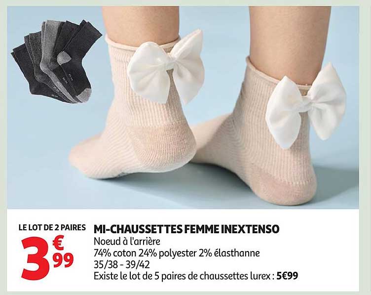 MI-CHAUSSETTES FEMME INEXTENSO