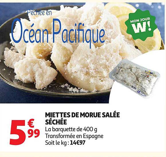 MIETTES DE MORUE SALÉE SÈCHEE