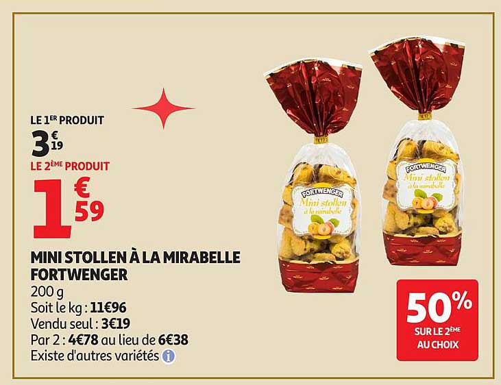 MINI STOLLEN À LA MIRABELLE FORTWENGER