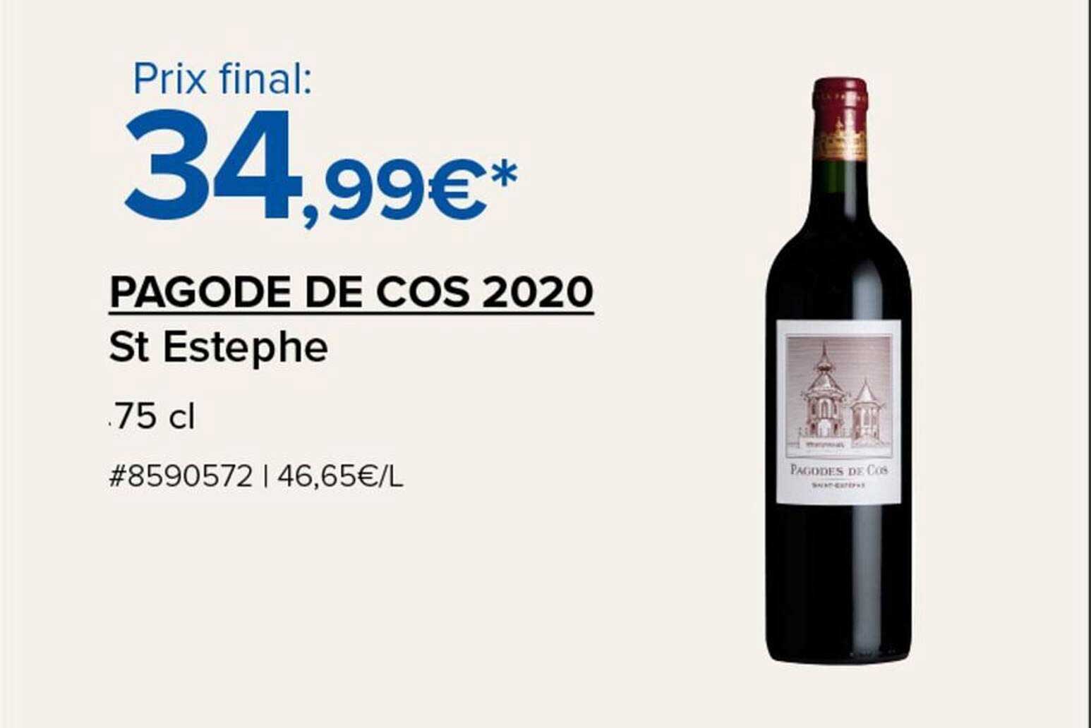 PAGODE DE COS 2020 St Estephe