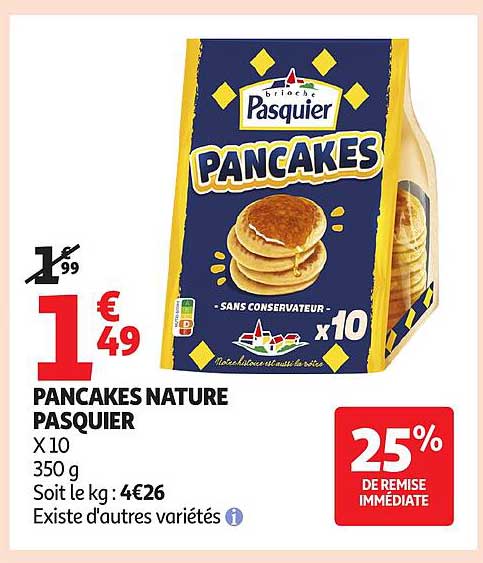 PANCAKES NATURE PASQUIER
