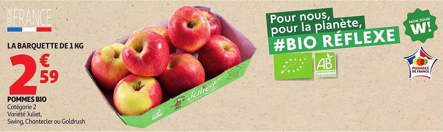 Pommes Bio - Catégorie 2