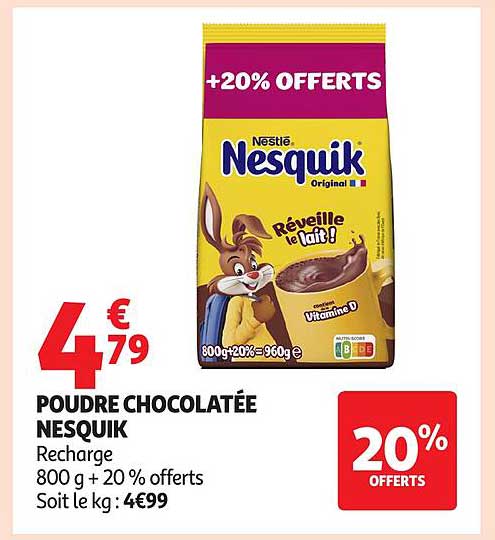 POUDRE CHOCOLATÉE NESQUIK