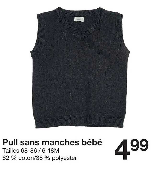 Pull sans manches bébé