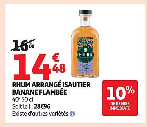 RHUM ARRANGÉ ISAUTIER BANANE FLAMBÉE