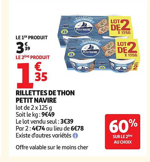 RILLETTES DE THON PETIT NAVIRE