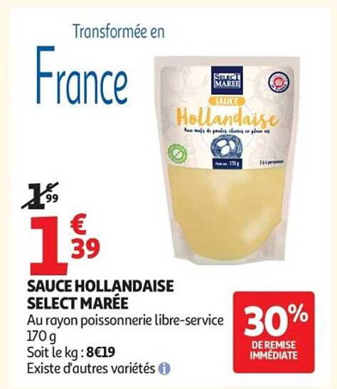 SAUCE HOLLANDAISE SELECT MARÉE