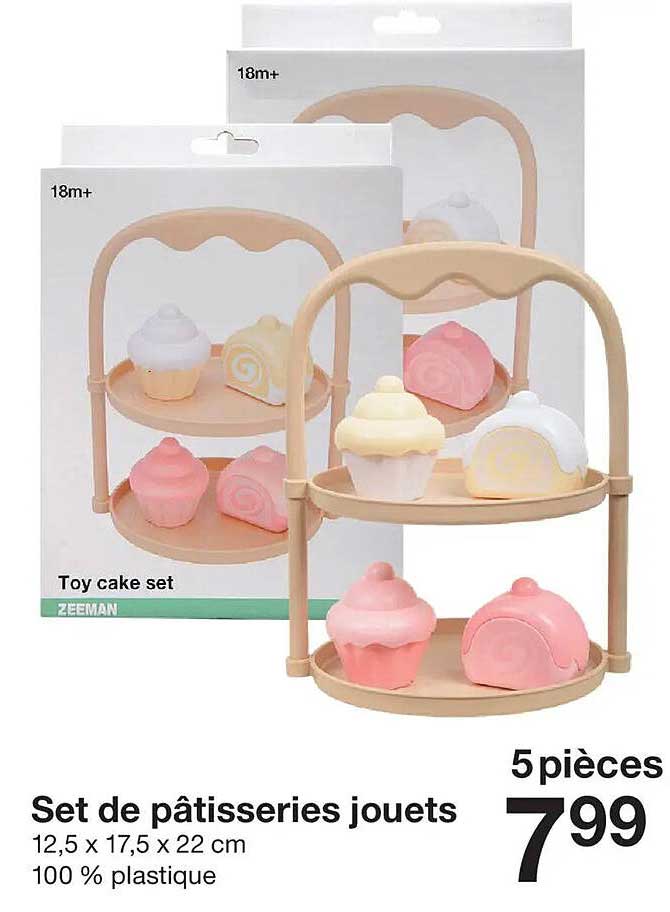 Set de pâtisseries jouets