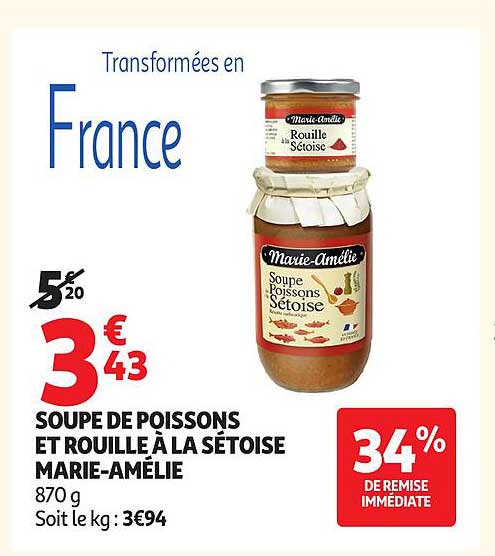 SOUPA DE POISSONS ET ROUILLE À LA SÉTOISE MARIE-AMÉLIE